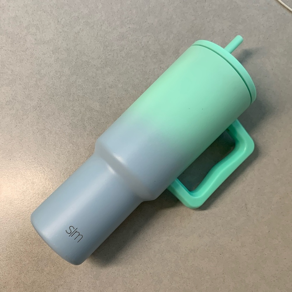 Simply Modern 40 oz Water Tumbler ombré blue teal